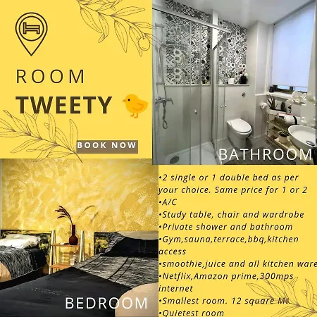 Ensuite Balcony Twin With Gym And Sauna * Слима